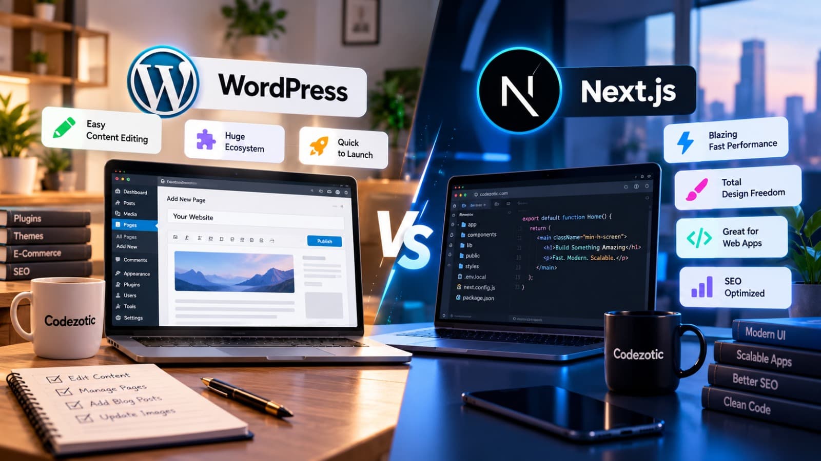 Wordpress vs Next js
